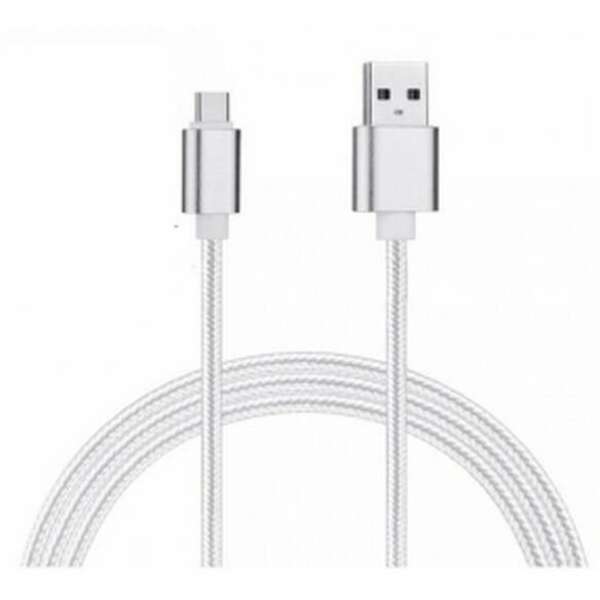 E-GREEN Kabl 2.0 USB A - USB 3.1 tip C M/M  1m, za brzo punjenje 5A, beli