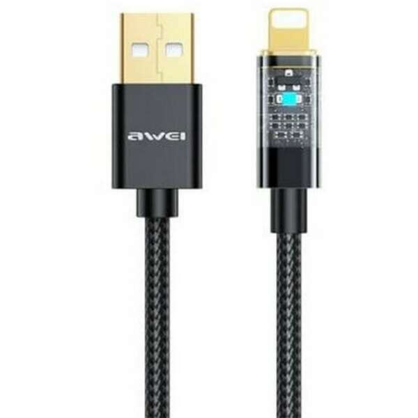 AWEI Kabl 2.0 USB na iPhone Lighting 5,6,7   1m CL-139L, crni