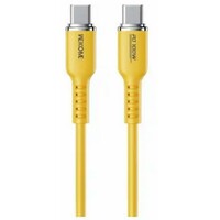 WEKOME Kabl 3.1 USB tip C M / M 1.2m, za Superbrzo punjenje 100W / 480Mbps, Silicon Soft, zuti WDC-11
