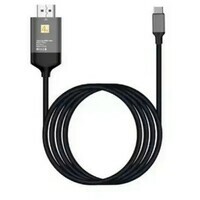 E-GREEN Kabl 3.1 USB tip C - HDMI (30 Hz), metalni 1.8m crni