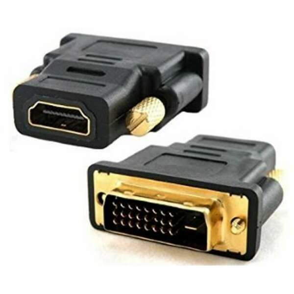 E-GREEN Adapter DVI-D (24+1) Dual Link (M) - HDMI (F) crni