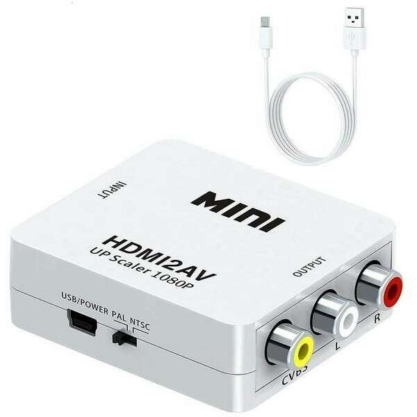 E-GREEN Adapter - Konvertor HDMI na AV - RCA 1080p