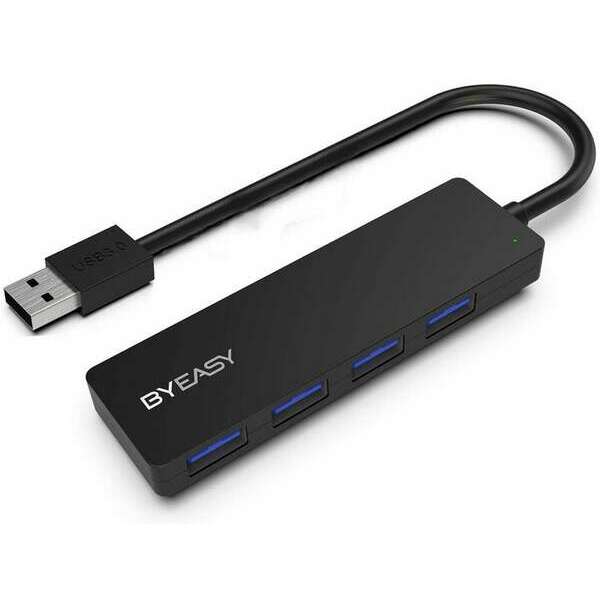 E-GREEN USB 3.0 - HUB 4port USB 3.0 crni
