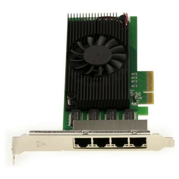 E-GREEN PCI-Express kontroler 4-port 2.5 Gigabit Ethernet (Intel I225)