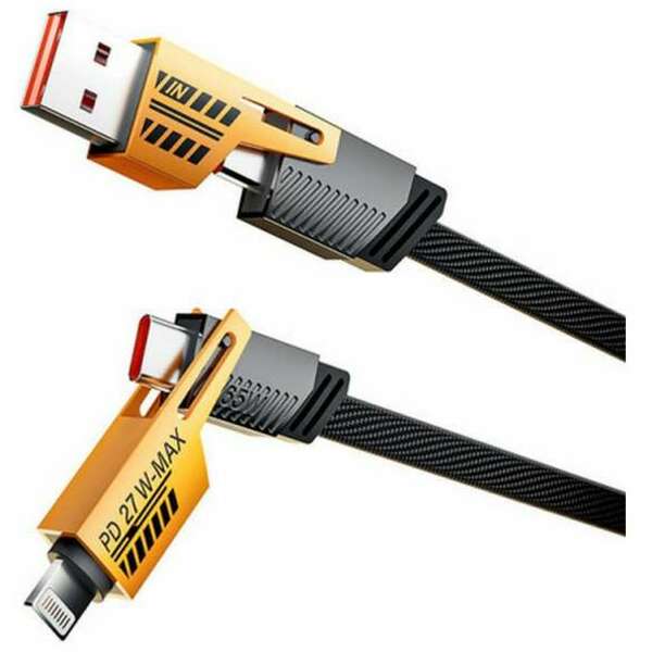 XWAVE Univerzalni Kabl 65W 1m USB - A/C/Lightning