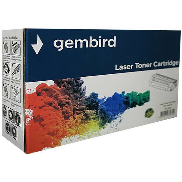 Toner Gembird 207A(W2210A) M255/M283 zam. kaseta za HP Black 1.35k (bez cipa)