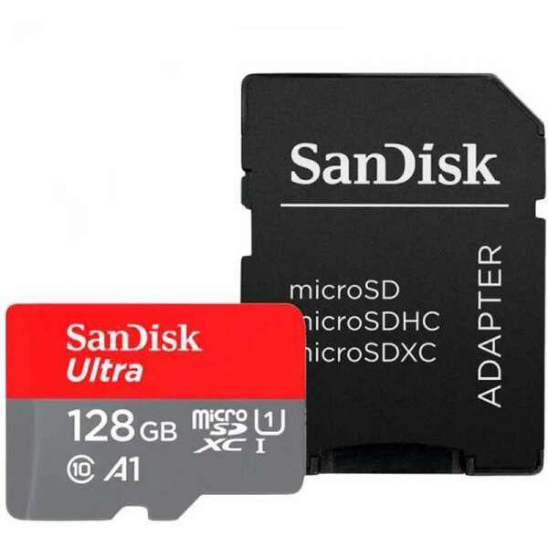 SANDISK SDXC 128GB Ultra Micro 140MB/s A1 Class 10 UHS-I sa Adap.