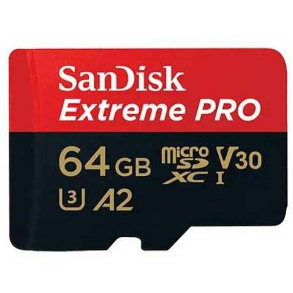 SANDISK SDXC 64GB Micro Extreme Pro 200MB/s A2 C10 V30 UHS-I US+Ad