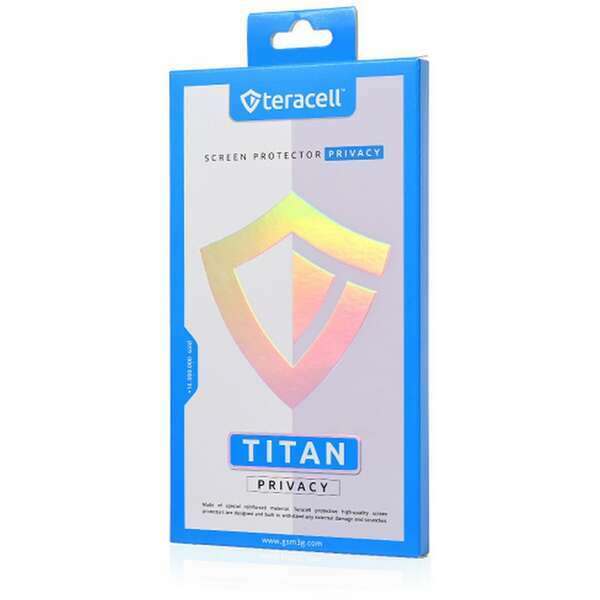 Zastitno staklo Tempered Glass Privacy Teracell Titan 2.5D za iPhone 13 mini 5.4 crni