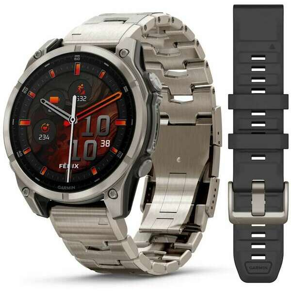 GARMIN Fenix 8 47mm Sapphire Titanium Band