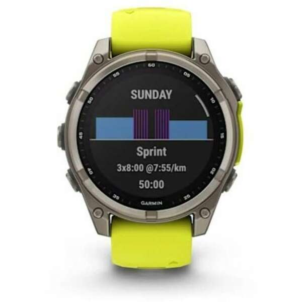 GARMIN Fenix 8 47mm Sapphire Solar Yellow