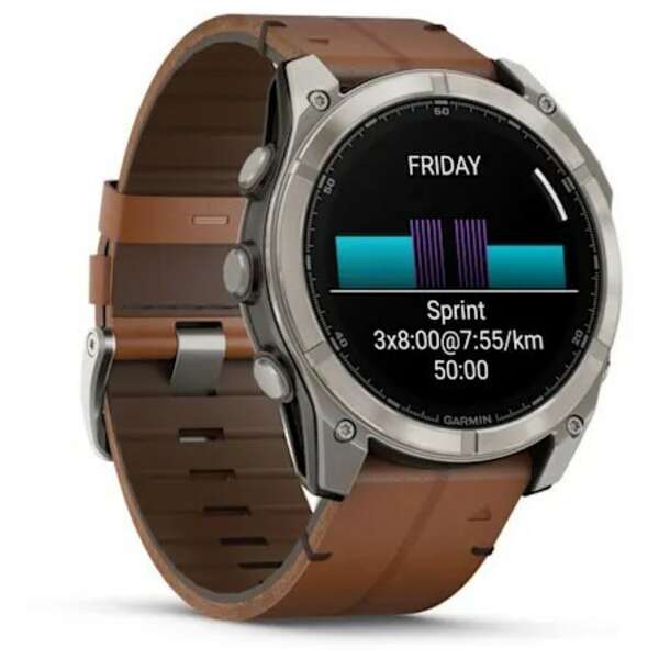 GARMIN Fenix 8 51mm Sapphire Chestnut Leather