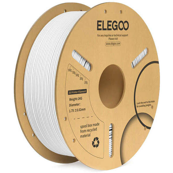 ELEGOO PLA+ filament 1.75mm 1kg White
