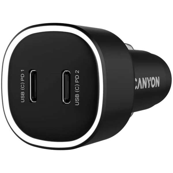 CANYON OnDrive 60 PD 60W 2xUSB-C Black CNE-CCABR3CC