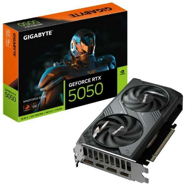 GIGABYTE RTX 5050 WINDFORCE 8GB 128bit GV-N5050WF2OC rev 1.0