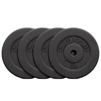 GORILLA SPORTS Set tegova oblozenih plastikom (30 kg - 4 x 7,5 kg)
