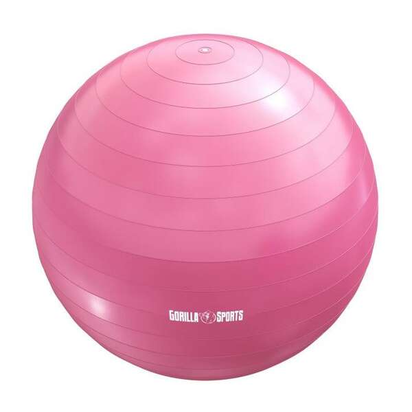 GORILLA SPORTS Lopta za pilates (75 cm / Roze)