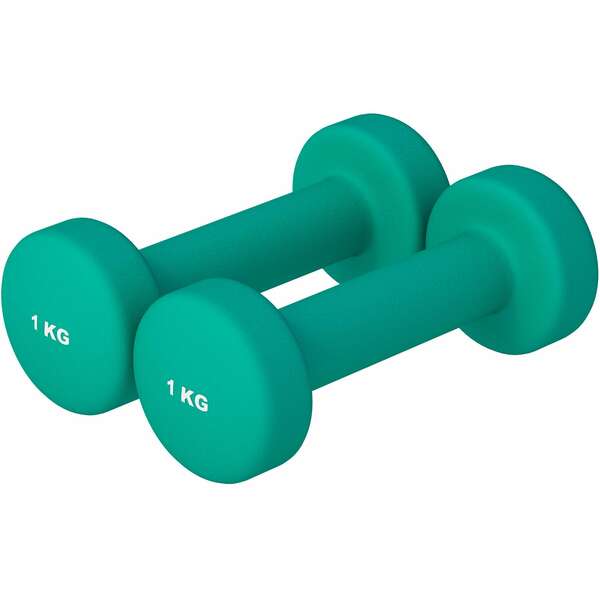 GORILLA SPORTS Set bucica za aerobik (2 x 1 kg / Zeleni)