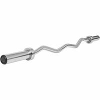 GORILLA SPORTS Olimpijska EZ kriva sipka za tegove (120 cm + 2 sigurnosne opruge)