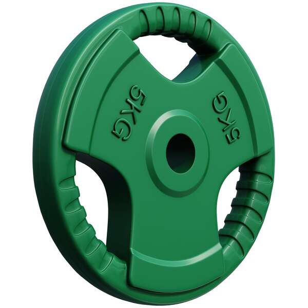 GORILLA SPORTS Gumirani teg (5 kg / Tamnozeleni)