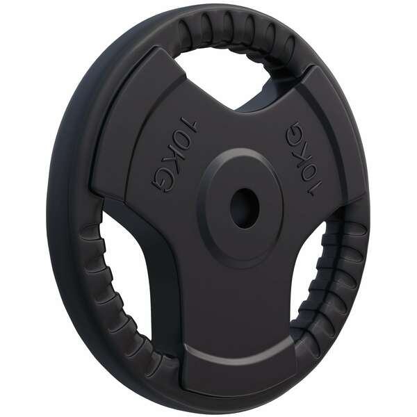 GORILLA SPORTS Gumirani teg (10 kg / Crni)