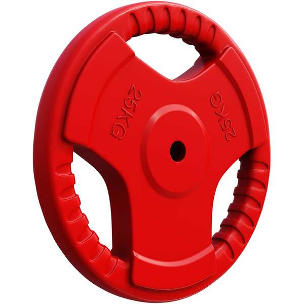 GORILLA SPORTS Gumirani teg (25 kg / Crveni)