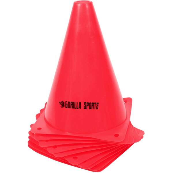 GORILLA SPORTS Set od 10 cunjeva za trening (17 cm / Narandzasti)