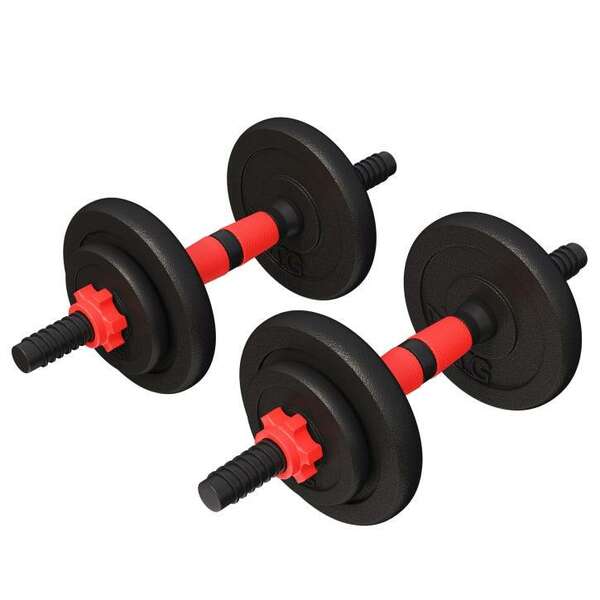 GORILLA SPORTS Set od 2 podesive bucice od livenog gvozdja 25 mm (15 kg)