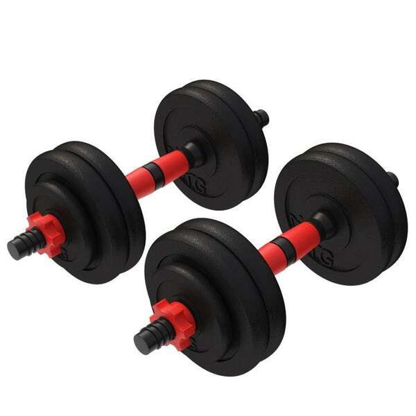 GORILLA SPORTS Set od 2 podesive bucice od livenog gvozdja 25 mm (25 kg)