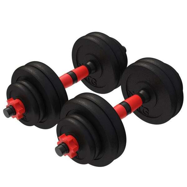 GORILLA SPORTS Set od 2 podesive bucice od livenog gvozdja 25 mm (30 kg)