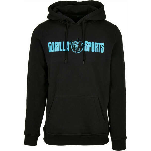 GORILLA SPORTS Sportski duks Gorilla Sports (S / Crna-Neon tirkizna)