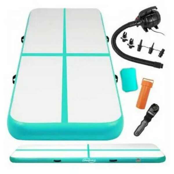 PHYSIONICS Gimnasticka podloga na naduvavanje (400 cm / Mint zelena)