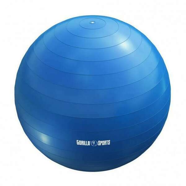 GORILLA SPORTS Lopta za pilates (55 cm / Crna)
