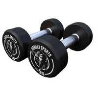 GORILLA SPORTS Okrugle gumirane bucice (2 x 5 kg)