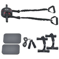 GORILLA SPORTS Tocak za trbusnjake i set za vezbanje