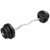 GORILLA SPORTS Set sa krivom sipkom 25 kg