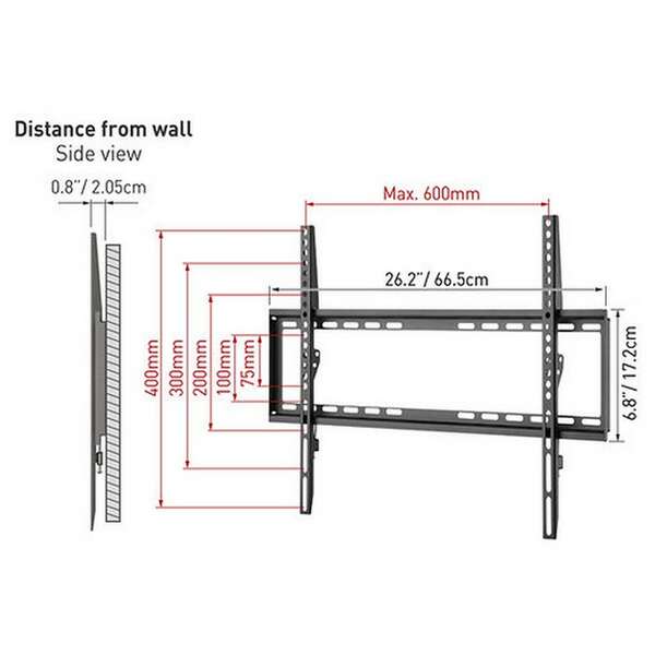 BARKAN E307.B LCD TV zidni nosac 13-65 inca