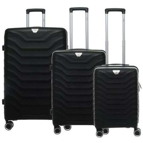 ENOVA LONGBEACH set kofera 3/1 crna