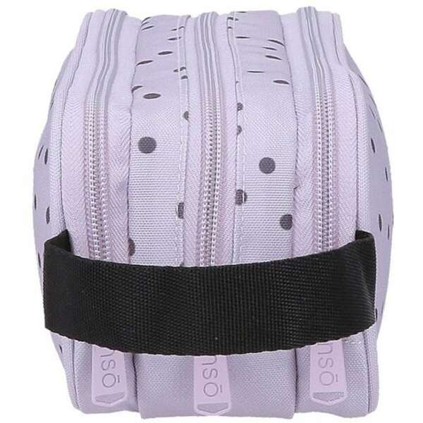 ENSO FLEUR zenski neseser sa 3 pregrade ljubicasta