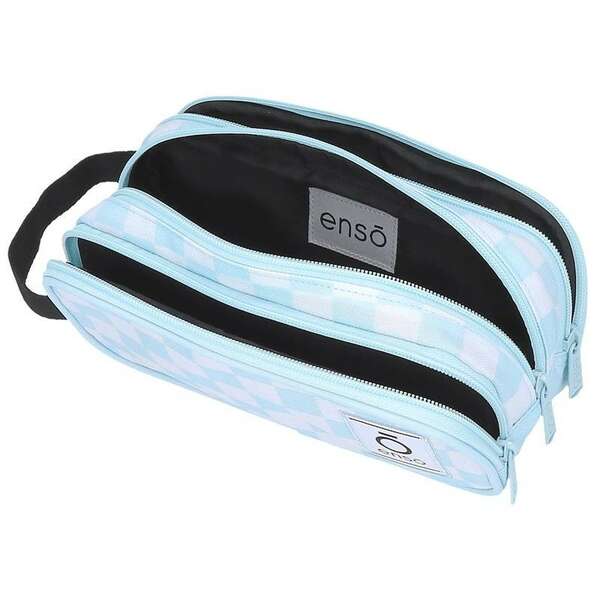 ENSO FLEUR zenski neseser sa 3 pregrade plava