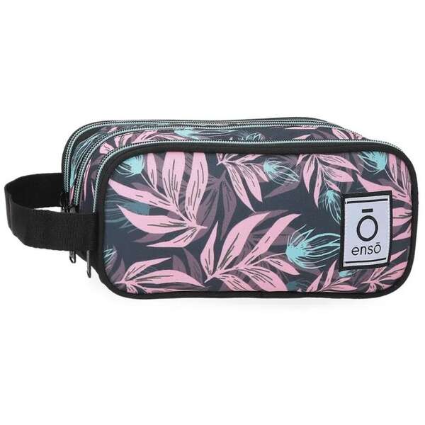 ENSO FLEUR zenski neseser sa 3 pregrade siva