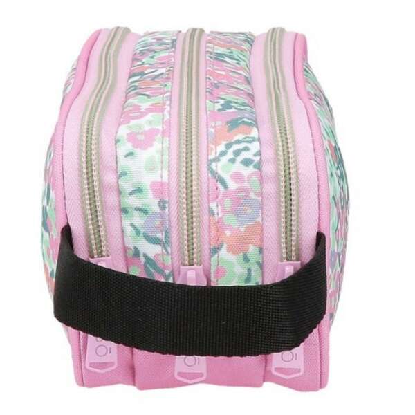 ENSO FLEUR zenski neseser sa 3 pregrade roze plava