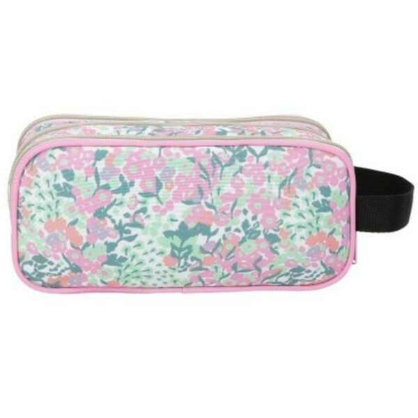 ENSO FLEUR zenski neseser sa 3 pregrade roze plava