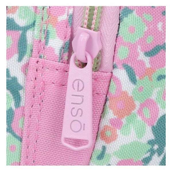 ENSO FLEUR zenski neseser sa 3 pregrade roze plava