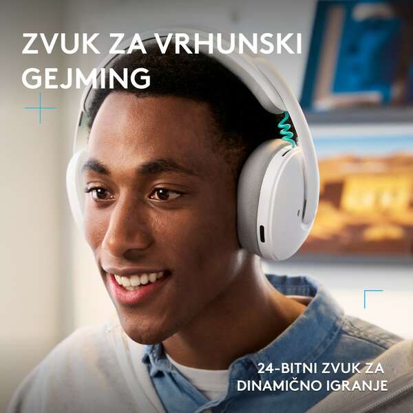 LOGITECH G325 LIGHTSPEED gejmerske bežicne slušalice bela 981-001531