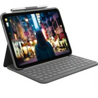 Logitech Slim Folio Keyboard Case for iPad (10th gen) - Grey - US