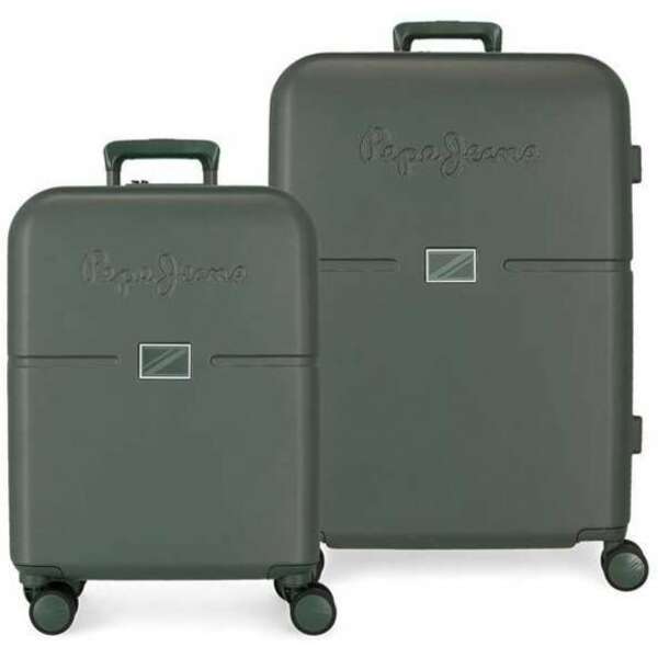 PEPE JEANS  ACCENT set kofera 2/1 tamno zelena