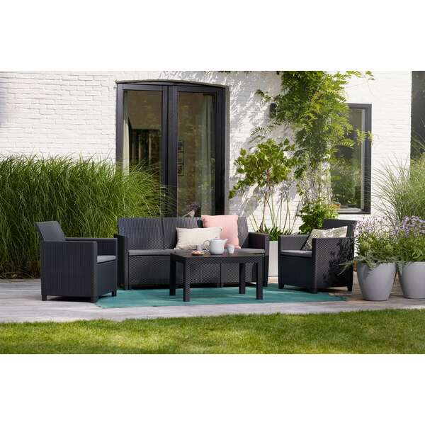 KETER Claire 3 seater grafit