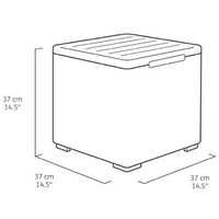 KETER Marie sa box stolom Vigo grafit