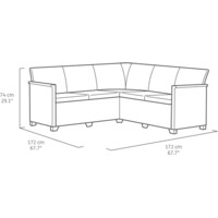 KETER Marie 5 seater grafit